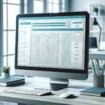 DALL·E-2024-02-20-15.44.18-An-image-of-a-digital-timesheet-displayed-on-a-computer-monitor-showcasing-a-modern-and-simple-design.-The-monitor-is-sleek-and-contemporary-placed-